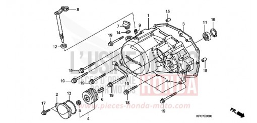 PANNEAU CARTER-MOTEUR D. XL125VB de 2011